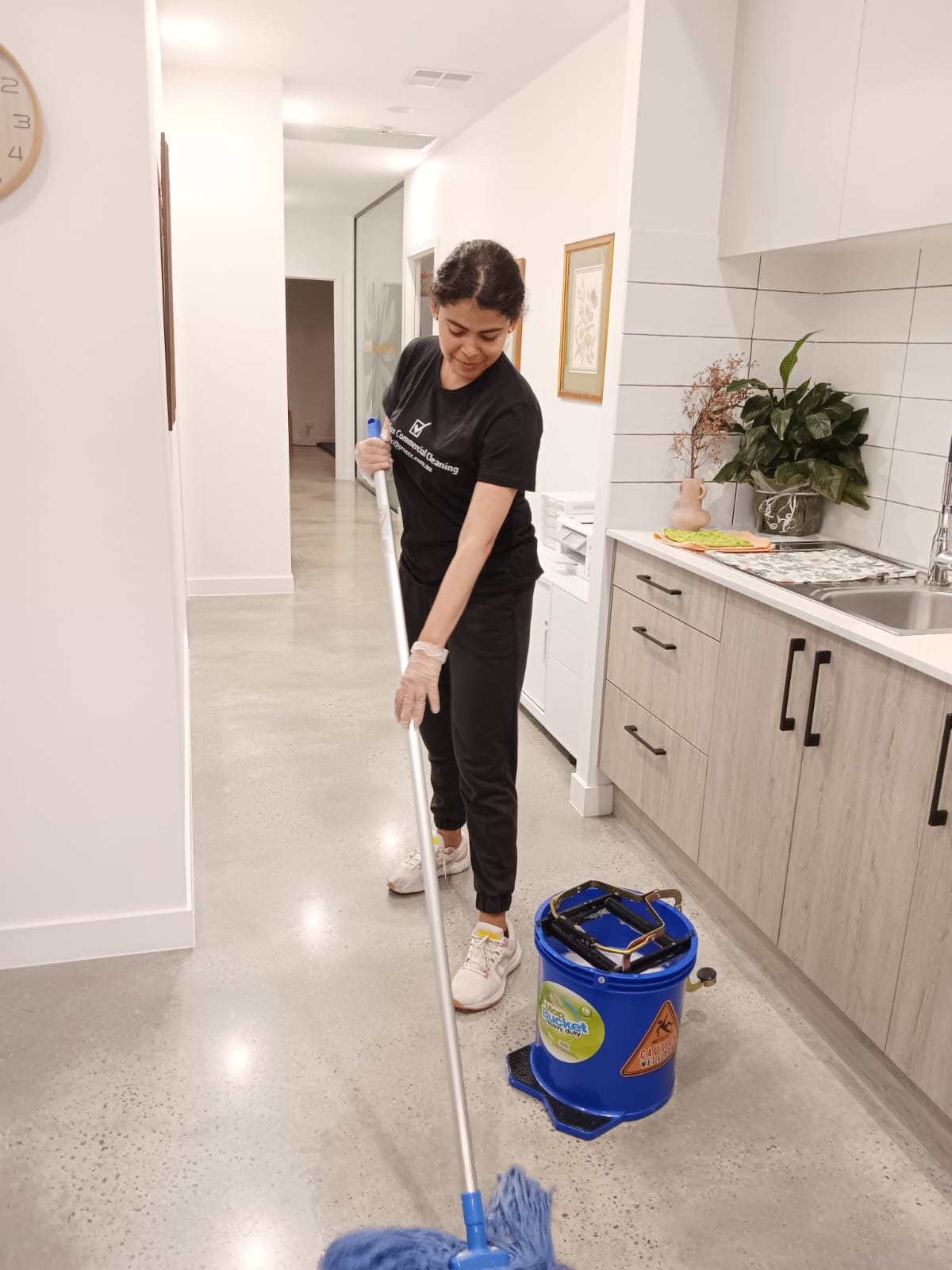 ProClean professional commercial cleaners maintaining strata lobby foyer