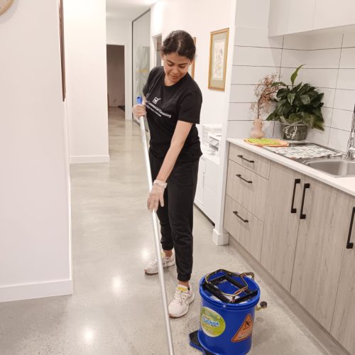 ProClean professional commercial cleaners maintaining strata lobby foyer