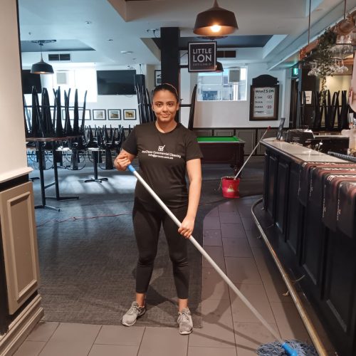 ProClean professional hospitality cleaner sanitizing commercial bar floor